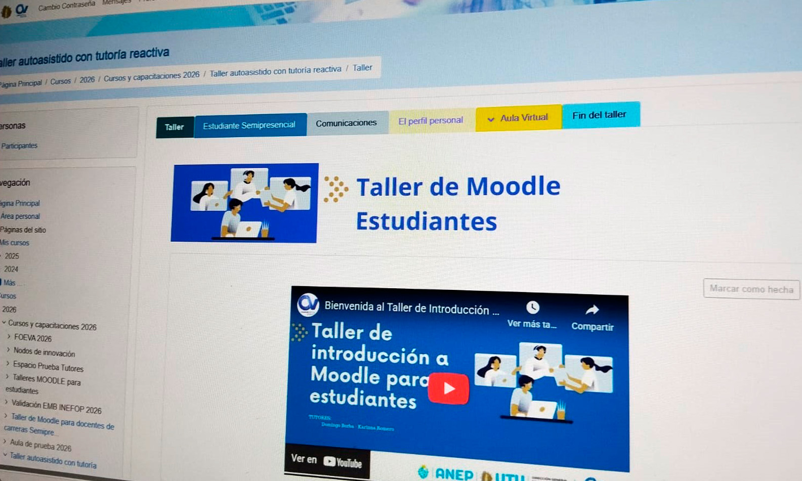 Campus Virtual talleres